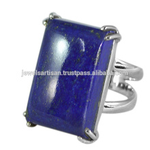 Joyería natural del anillo de la plata esterlina de la piedra preciosa 925 de Lapis